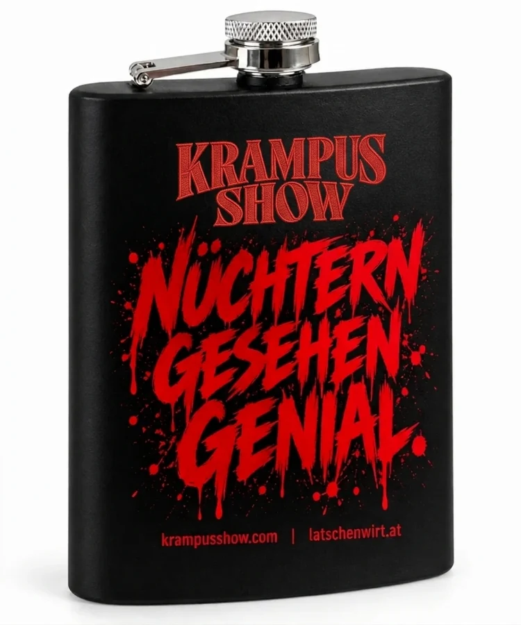 Hip Flask “Soberly seen, genius”