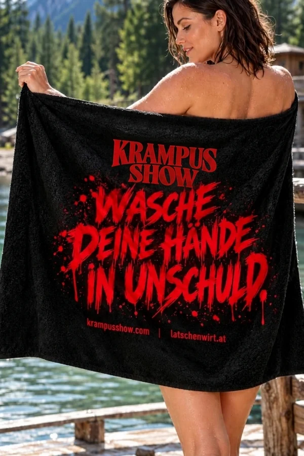 Bath Towel “Wash your hands in innocence”